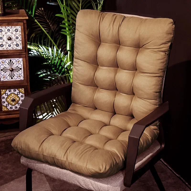 Толстая подушка для кресла-качалки, подушка для садового кресла, нескользящие подушки для патио с высокой спинкой, моющиеся подушки для шезлонга