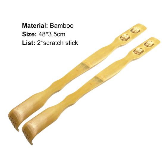 2 шт./компл. чесалка для спины износостойкая облегчение зуд компактный бамбуковый деревянный длинный чесалка для спины расслабляющий массажер для тела для взрослых