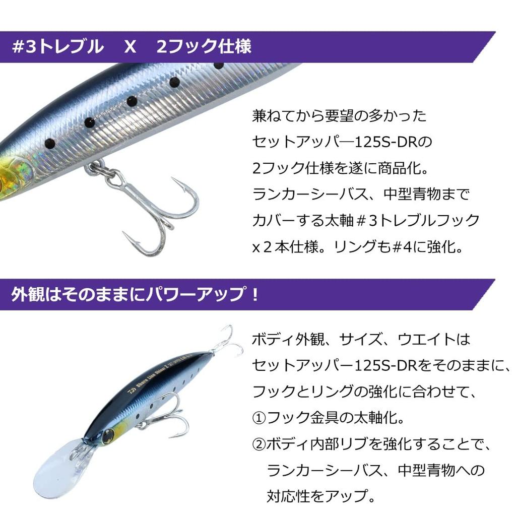 Daiwa Shoreline Shiner Z Set Upper Ranker Hunter Blue Pink Sardine 125S-DR