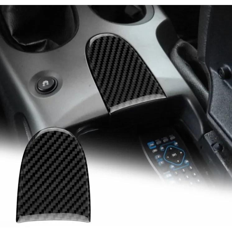 Car Interior Sticker Vinyl Decal for Chevrolet Corvette C6 2005-2007 Gear Shift Panel Cover Console Trim Accessory Black Style B