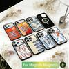Чехол для телефона с рисунком рыбы-сардины для iPhone 17, 16, 15, 14, 13, 12, 11 Plus, Pro, Магнитный для Magsafe Беспроводной зарядки