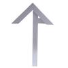 CarAngels Stainless Steel Center Gauge, 70mm Center Square, 45 Square, Stop Square, Right Angle Ruler, 45 Degree Ruler, Center Finder, Carpenter's Ma