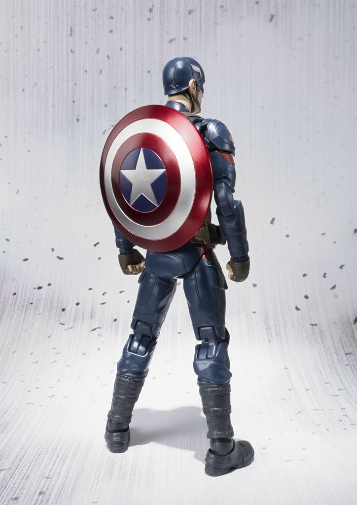 TAMASHII NATIONS Капитан Америка 150 мм окрашенная подвижная фигурка SHFiguarts (Гражданская война) приблизительно. АБС и ПВХ