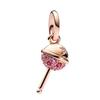 S925 Silver Lollipop Coffee Pot Charm Beads with Love Lock Key for DIY Women Bracelet Jewelry Boutique