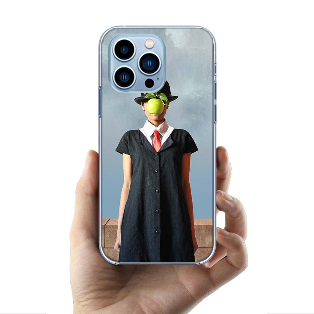Rene Magritte Cases Phone Case For Iphone 17E 16E 17 Air 16 Pro Max 15 Pro 14 Plus 11 13 12 Mini Cover Cases Compatible with Sui