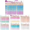 20 Pcs Makeup Brushes Set Clear Handle Eye Shadow Multi-functional Beauty Tools