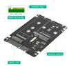 1PC M.2-mSATA To SATA Solid State SSD To SATA External Disk Box 2-IN-1 Conversion Board External Box