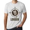 Мужская винтажная футболка с графическим принтом No Wrong Way London Vintage White