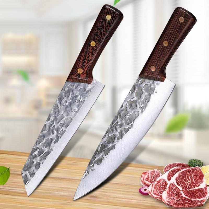 Forged Stainless Steel Kitchen Knife Boning Knife for Cutting Vegetables and Meat Fillet Knife Butchering and Peeling Knife