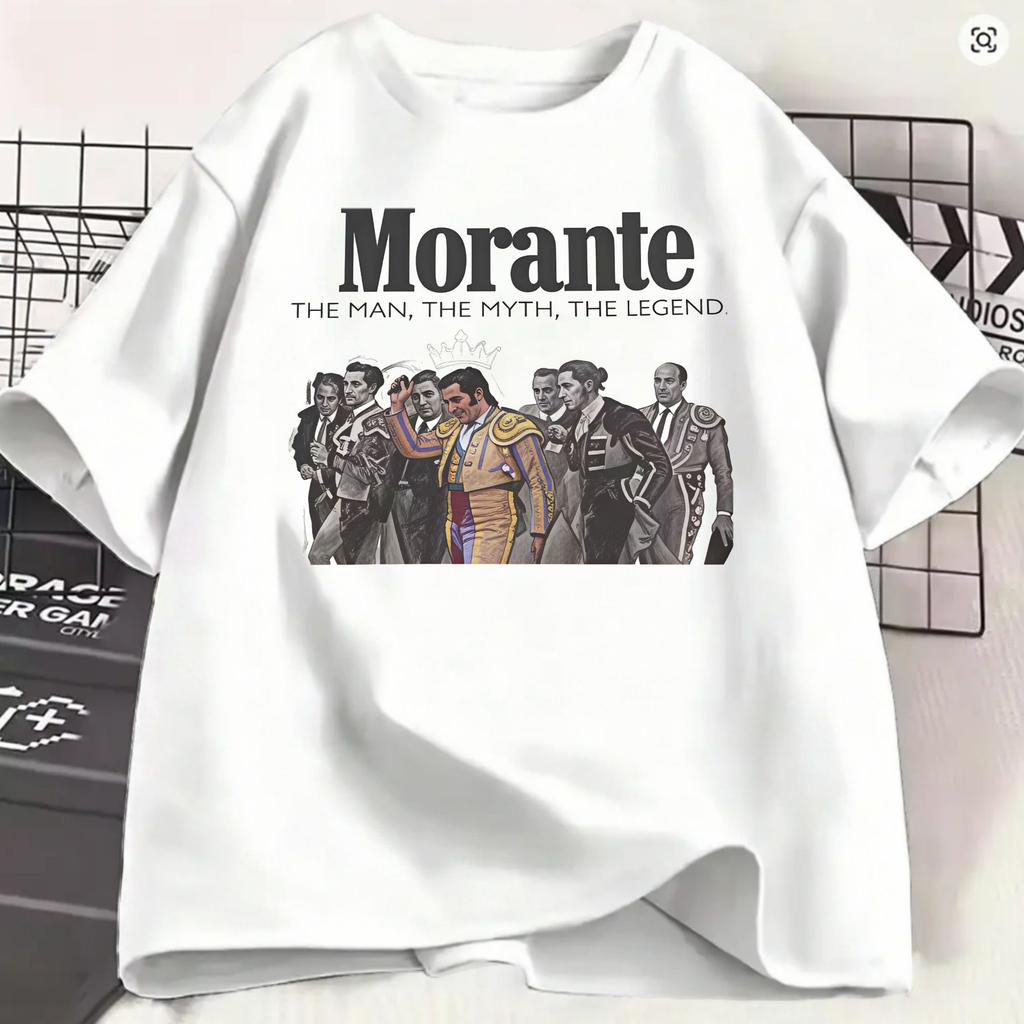 Morante De La Puebla Unisexs T Shirt Matador Vintage Tees Short Sleeve Round Neck Tshirt Cotton 4xl 5xl 6xl Clothing
