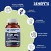 Carbamide Forte Fish Oil with Multivitamin 1000mg Omega 3 Capsules for Men & Women 60 Softgel Capsules