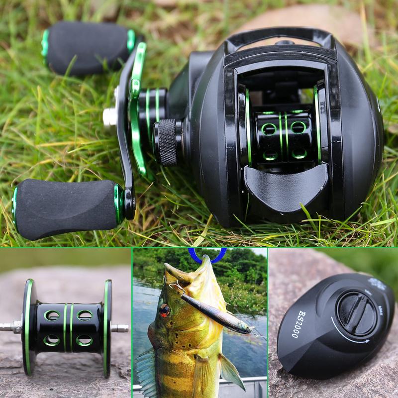 Рыболовная катушка Рыболовная катушка для приманки с ручкой из ЭВА, передаточное число 8,1:1, карбоновая рыболовная катушка для приманки