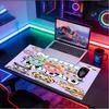 Custom Name Personalized Labubu Pattern Mousepad, Laptop PC Desk Mat, Decorative Desk Mat for Home Keyboard Pad Gift