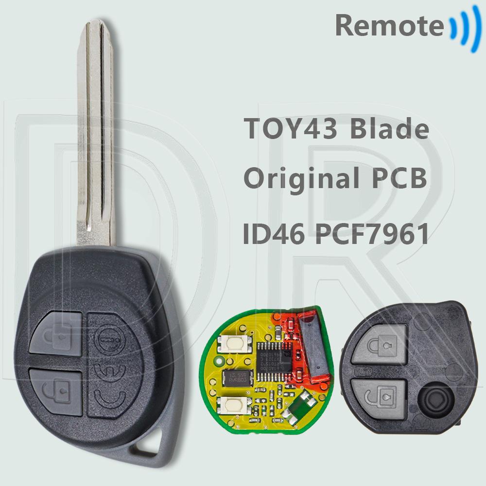 DR T68L0 OEM ID46 PCF7961 433 МГц Оригинальный внутренний автомобильный дистанционный ключ для Suzuki Swift Cultus Xcross SX