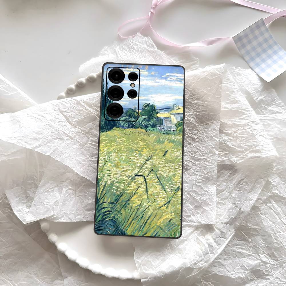 Чехол для телефона с картиной Ван Гога маслом для Samsung S 24 Fe 25 Ultra Plus 20 Lite 21 30 22 23 24 22 Ultra 5G Fundas