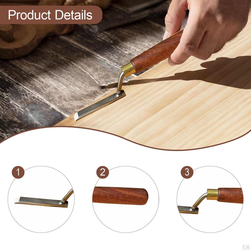 Деревянное долото Легкая сталь Скошенный край Плотник для начинающих Любители 1 см ширина