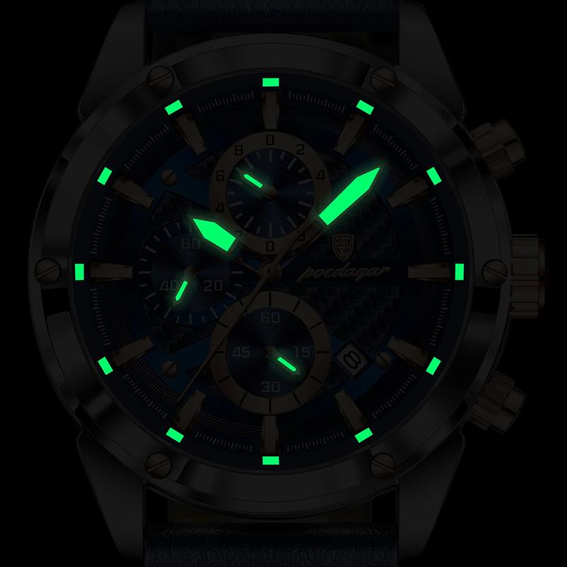 Многофункциональные мужские часы с хронографом и календарем Three Eye, новые повседневные и модные кварцевые часы