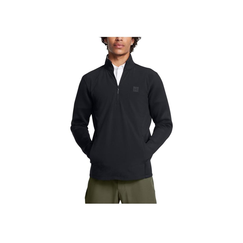 Under Armour Drive Pro Storm Hybrid ½ Zip Waterproof Warm Loose Fit Long Sleeve Jacket Men Jackets Black 1387118-001