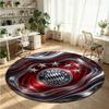 Bayern Munich Printed Round Crystal Velvet Rug Soft Non Slip Floor Carpet For Bedroom Holiday Gift