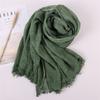 NEW Autumn New Cotton Pashmina Shawl Lady Wrap Warm Winter Scarves Solid Design Print Female Foulard Beach Stoles Scarf