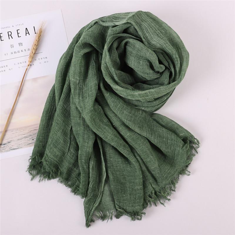 NEW Autumn New Cotton Pashmina Shawl Lady Wrap Warm Winter Scarves Solid Design Print Female Foulard Beach Stoles Scarf