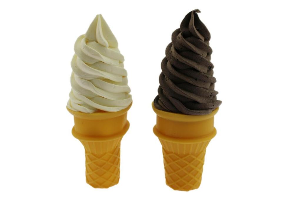 Speed Mao Looks Just Like the Real Soft Serve Ice Food Food Set of 2 Realistic, Thing, Cream, Vanilla, Chocolate, Sample, Model,