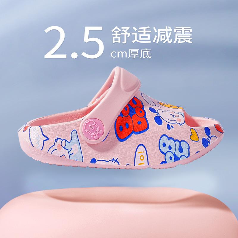 Детские тапочки, садовая обувь для мальчиков и девочек, легко надевать и снимать, пляжная обувь, сандалии с героями мультфильмов