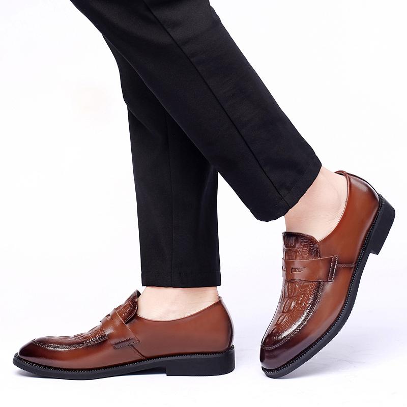 Роскошный бренд, модная мужская повседневная обувь, мужская обувь из натуральной кожи, официальная обувь без шнуровки, мужская обувь ручной работы