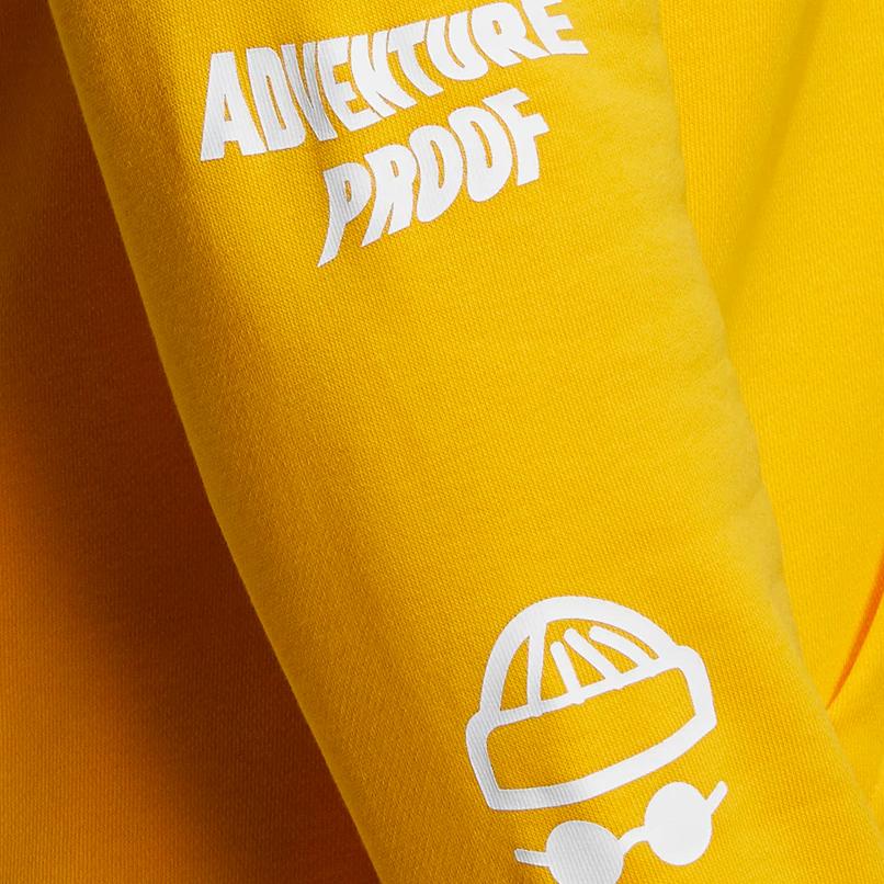 Adidas Толстовка с капюшоном и длинными рукавами с принтом Neo Cartoon, мужская толстовка, желтая HG6590