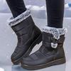 2024 непромокаемые зимние ботинки для женщин, новые длинные плюшевые зимние ботинки из искусственного меха, женские ботильоны на платформе, теплая хлопковая парная обувь