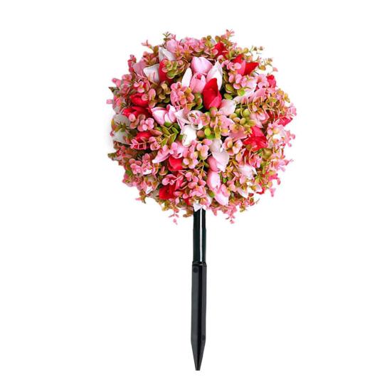 Искусственный цветочный шар с шипом, реалистичные искусственные розы, устойчивые к погодным условиям, искусственные цветы роз