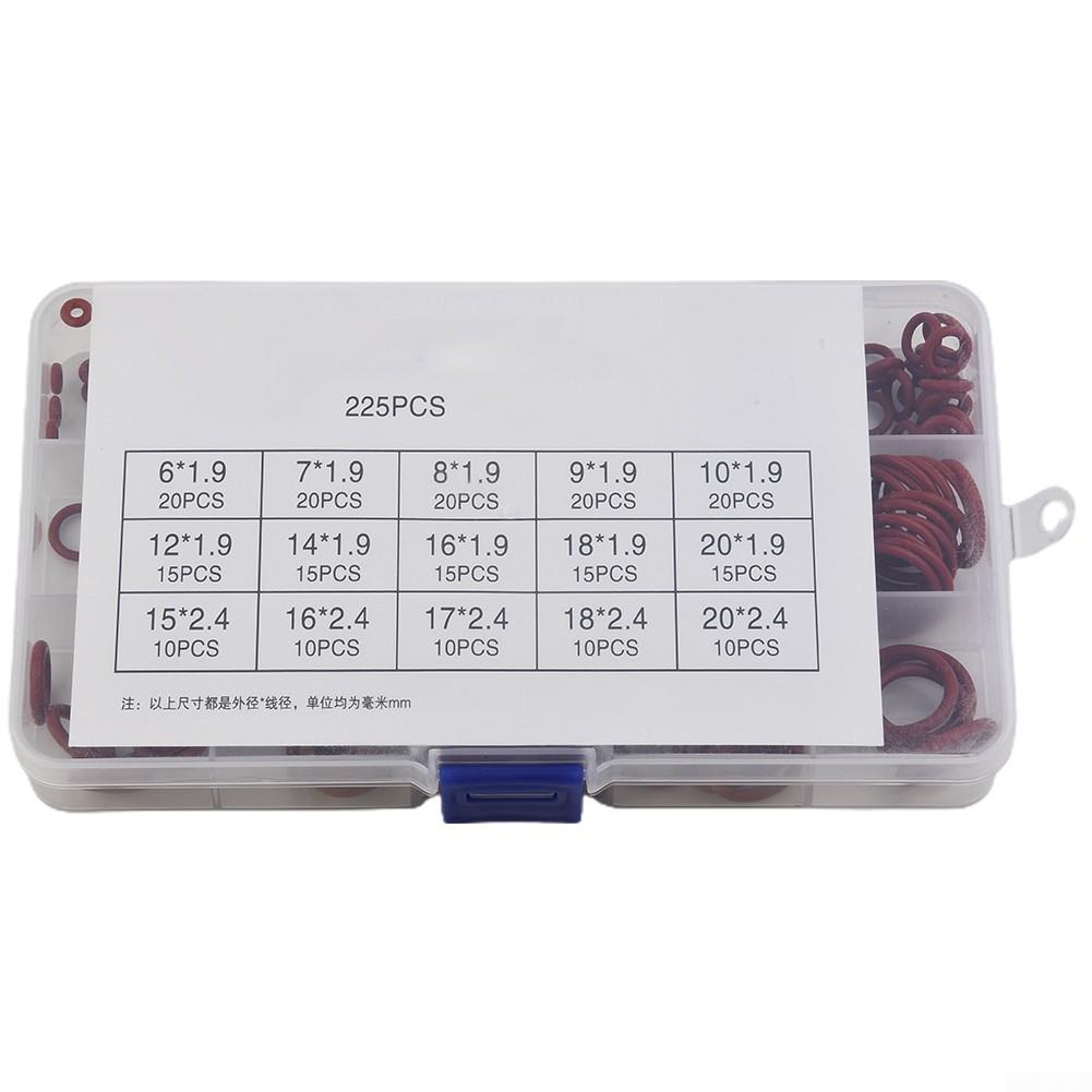 O Sealing Gasket O Silicone Rubber 225pcs 50A O-Ring