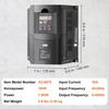 10HP, 7.5KW, 35Amps 220V 1 or 3 Phase Input to 3 Phase Output VFD 0-400Hz
