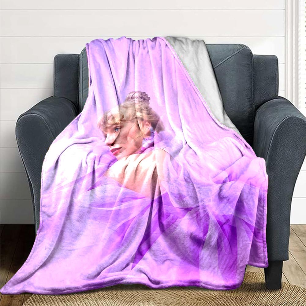 Purple Dream Ballerina Blanket Soft Throw Blanket For Home Bedroom Bed Sofa Travel Office Solid Christmas Blanket