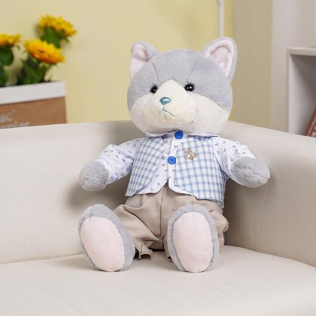 1 шт. 32/52 см Kawaii пара кошек с тканью плюшевые игрушки чучела кошек подушки куклы милые игрушки для детей детские подарки на день рождения