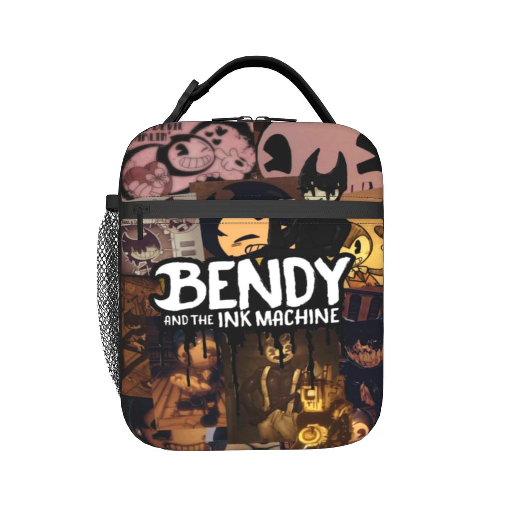 Bendys And The Dark? Insulated Lunch Bags for Men Women Food Container Reusable Cooler Thermal Lunch Boxes For Work