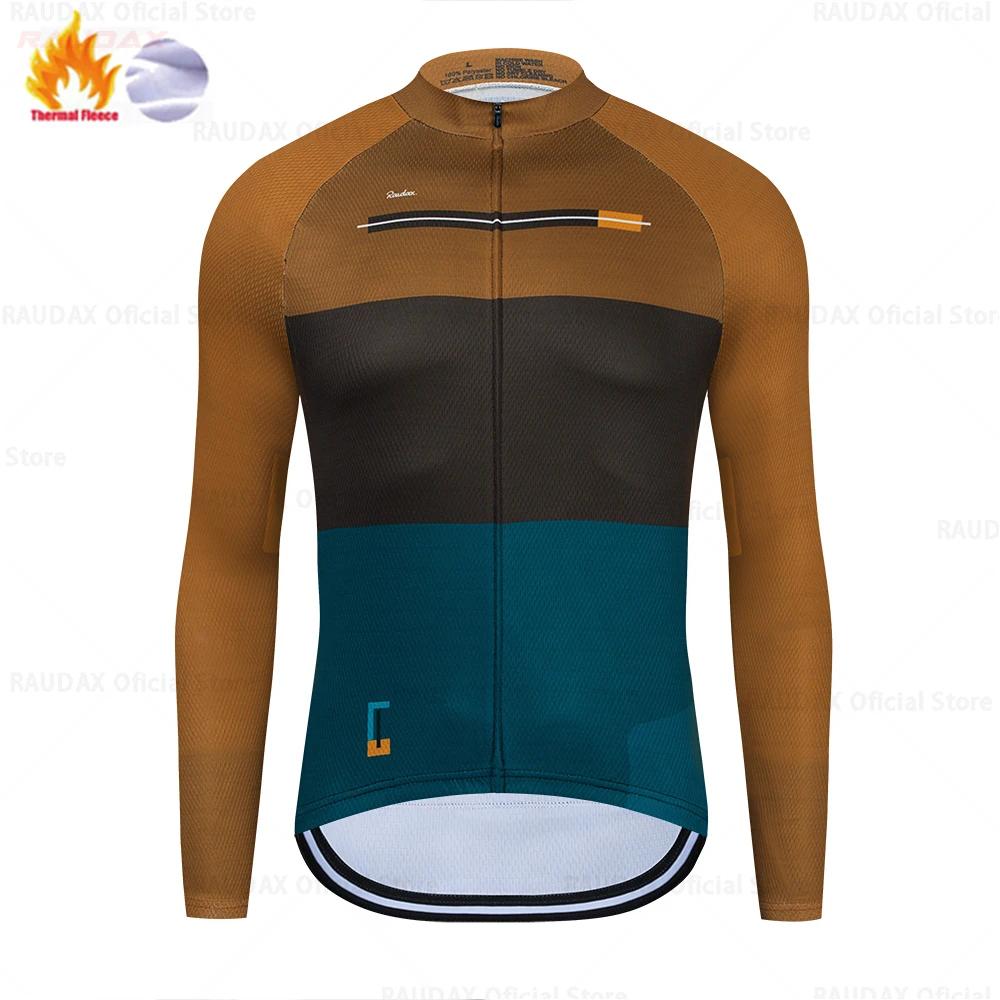 2025 Raudax Twelve Colors Winter Thermal Fleece Bicycle Clothing Cycling Jersey Set Bike MTB Riding Clothing Bib Pants Warm Sets