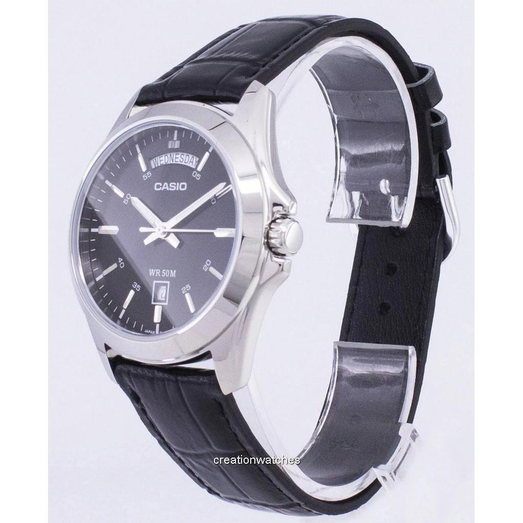 Casio Analog Black Dial MTP-1370L-1AVDF MTP-1370L-1AV Мужские часы