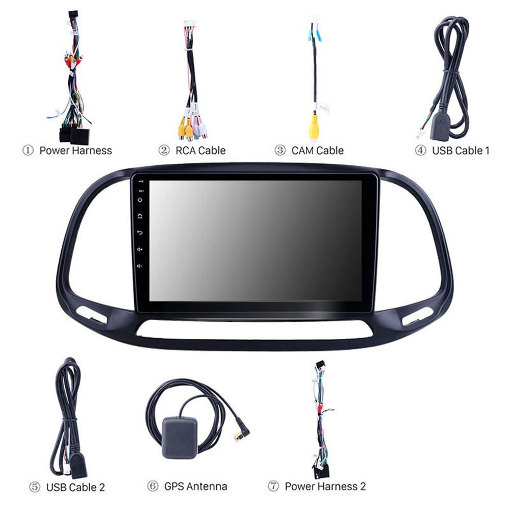 9" Android 10.0 1+16GB Радио Стерео GPS Навигация Для Fiat Doblo 2015-2019 2.5Дюймовый Экран