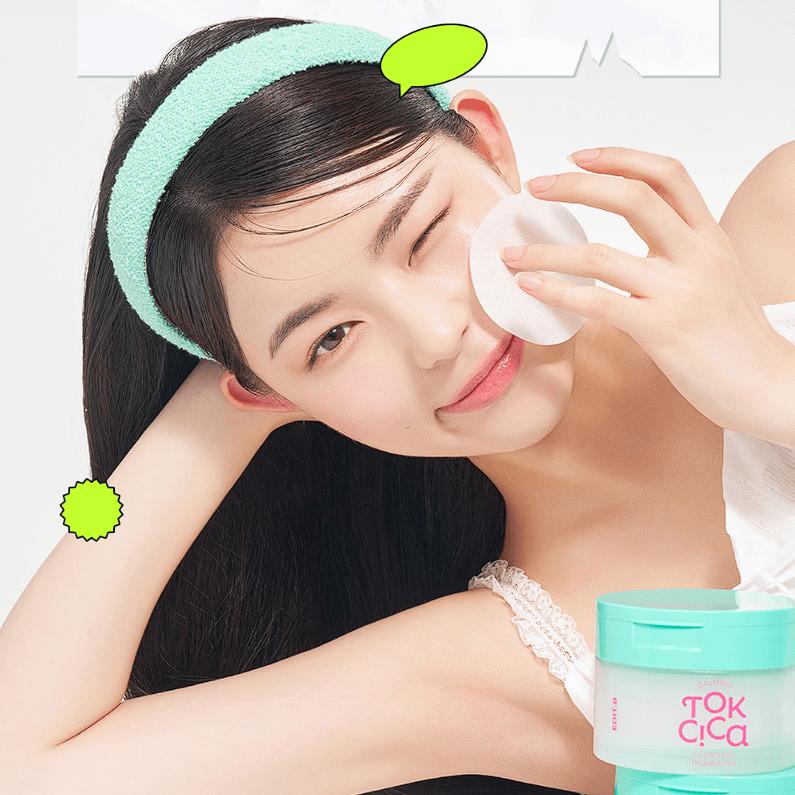 EDIT.B Успокаивающий антицеллюлитный пластырь Tok Cica Heartleaf Trouble Pad 160 мл 70 шт.