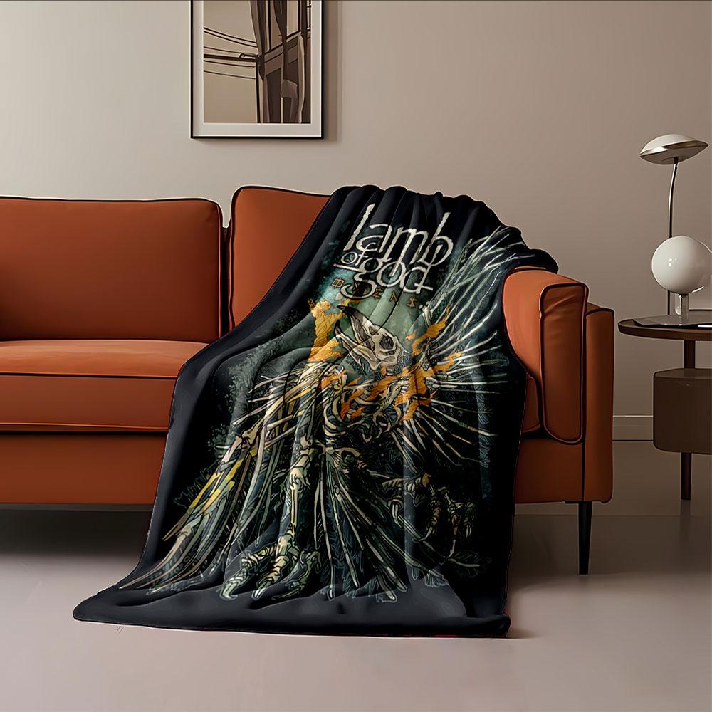 Lamb of God Skeleton Art for all seasons blanket lunch break throw gift