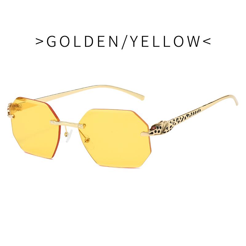 Ретро солнцезащитные очки мужские брендовые дизайнерские модные безободковые солнцезащитные очки оттенки режущие линзы женские безрамные очки