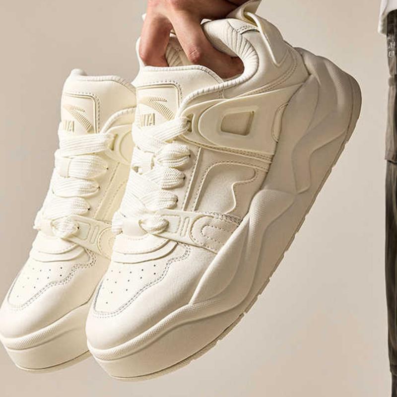 Anta Synthetic Leather Slip Resistant Abrasion Resistant Slip Resistant Abrasion Resistant Low top Skateboard Shoes Men's 912438009-1