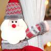 Christmas Curtain Buckle Christmas Home Decorations Santa Claus Snowman Window Ornament Decor Supplies Festival Kids Gifts
