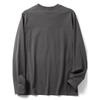 Export Surplus Cotton Long-Sleeve T-Shirt for Early Autumn, Men's Embroidered Round-Neck Loose Fit Versatile Trendy Top