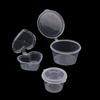 50Pcs Delivery Package Seasoning Box Sauce Box Seasoning Round Transparent Conjoined Plastic Box With Lid Multi Size Home Supply