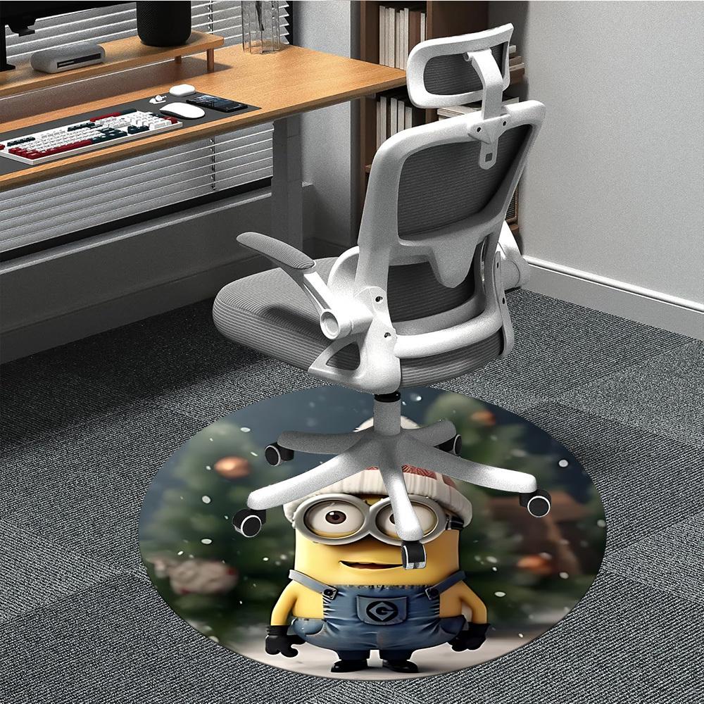 1pc Minion Christmas Chair Carpet for Office Non-Slip,Machine Washable Rug for Office, Room - Holiday Decor - Machine Made yy251017258