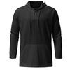 Male Fashion Casual Sports Hoodies Long Sleeve Solid Color Pocket Decoration Trend Sweatwear Cotton 100% Hooded Thin Tops