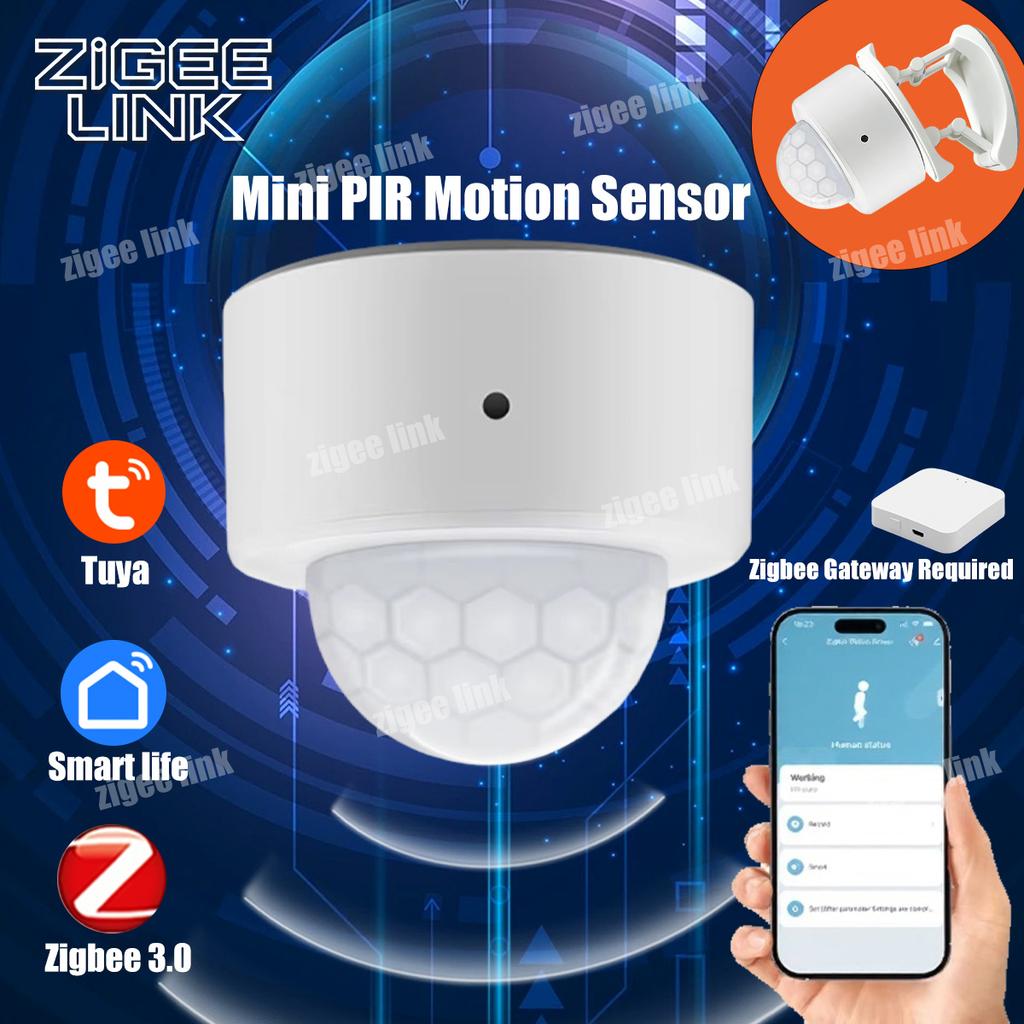Умный PIR-датчик движения Tuya Zigbee 3.0 Умный инфракрасный детектор движения человека Датчик охранной сигнализации Требуется шлюз