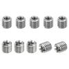 PATIKIL 10-Piece Sleeve Reducer Nut Adapter, M5*0.8 Male To M3*0.5 Female, Insert Nut Thread Repair Reducer Conversion, Stainless Steel Fastener, 5mm
